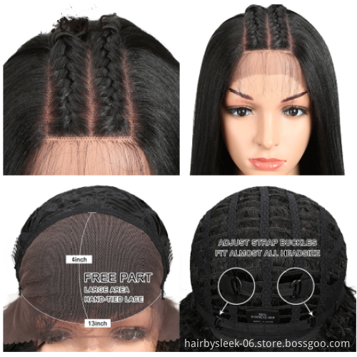 Charming synthetic wig24 Inch for black women Ombre colored long wave hair Lace frontal wig loose synthetic hair wig